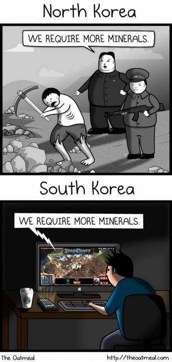 Северная Корея vs Южная Корея